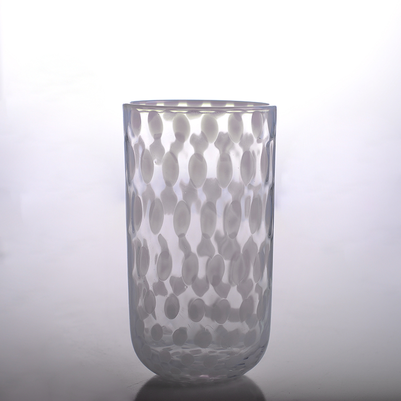 Cylinder luxury wholesale glass candle jars