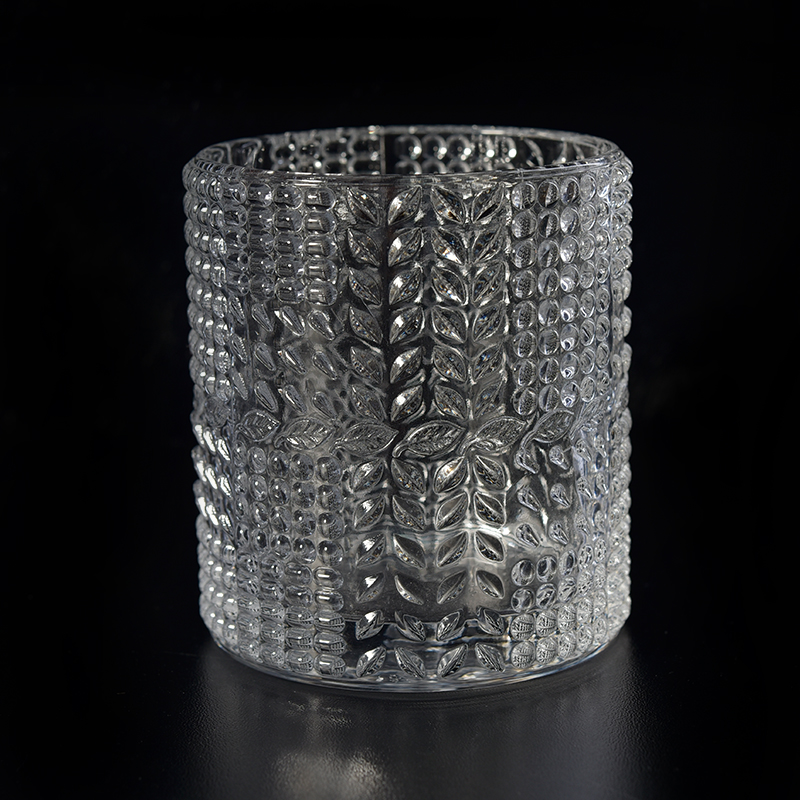 Suporte de vela de vidro votivo transparente cilíndrico com baixo MOQ