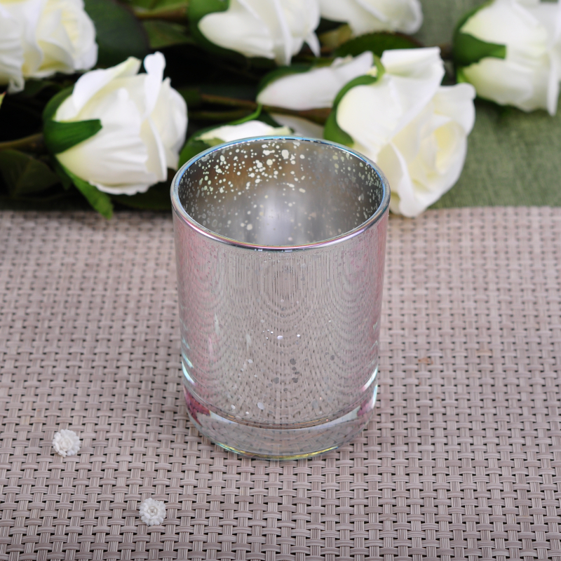 New Dazzling Electroplating Glass Candle Holder