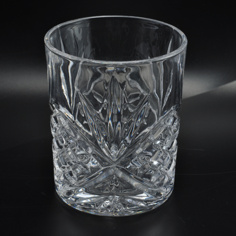 Delicate home glass candle holder glass cup for drinking