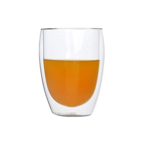 Double wall glass drinking glass juice glass cup
