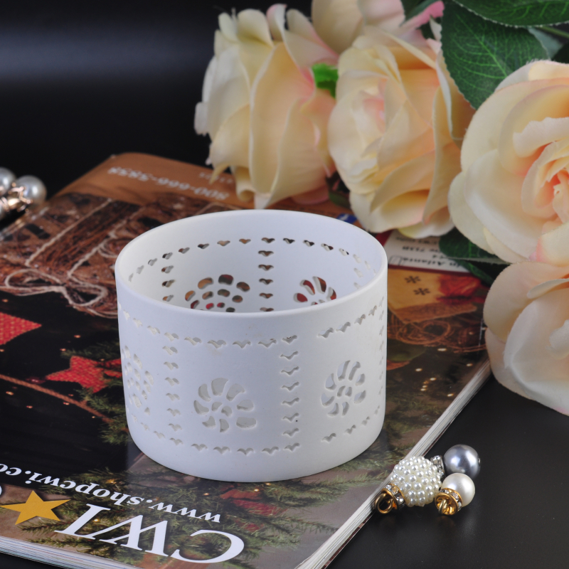 Eleganter Wohnkultur Hochzeit Teelicht Keramik Kerzenhalter / Dose