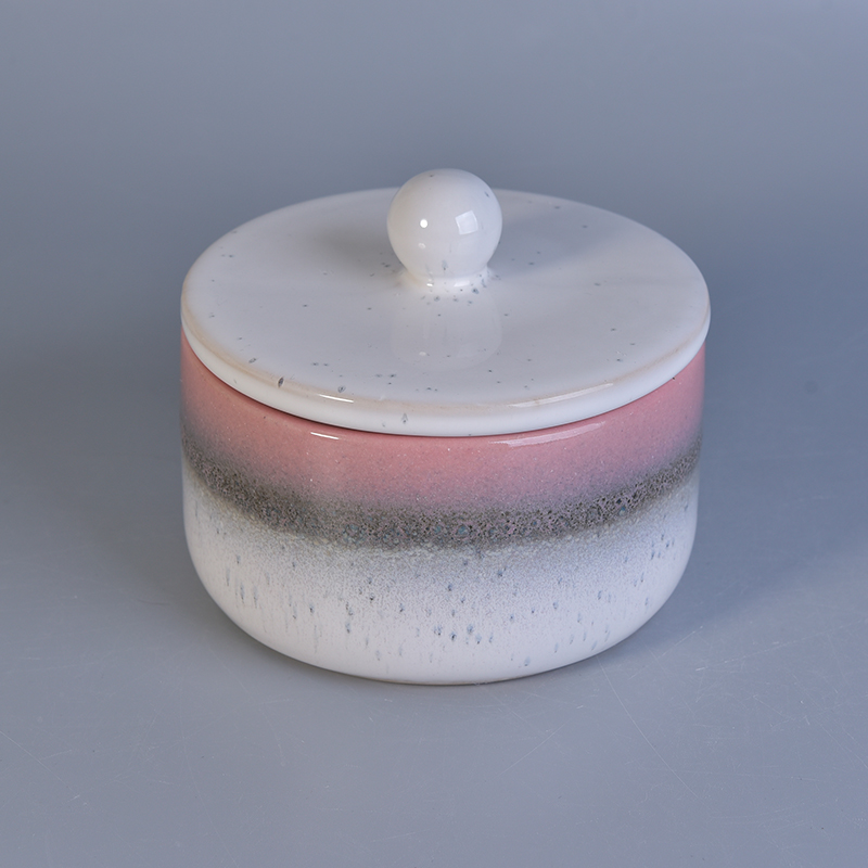 Fambe glazing ceramika dekoracja domu zapach świeca słoik z pokrywką