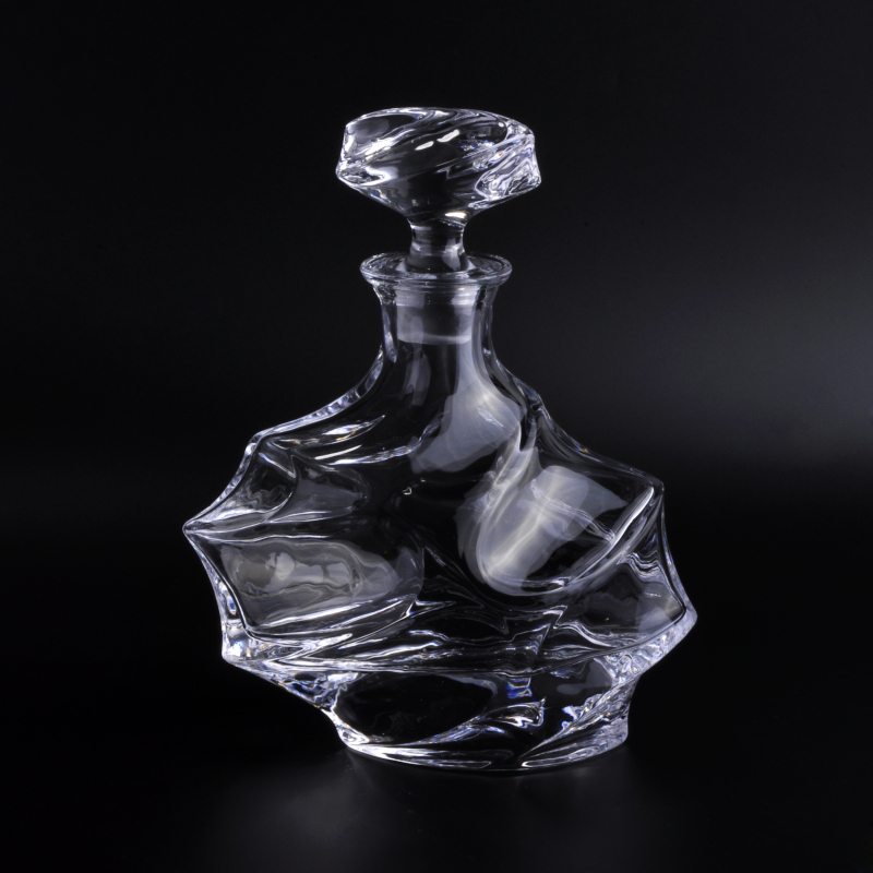 Fancy kosong kristal bohemia kaca wiski decanter