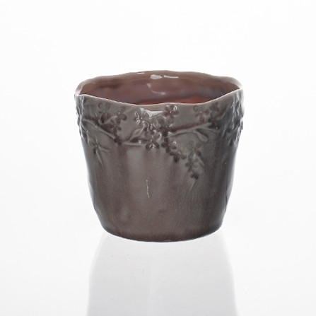 Flaw suporte de vela de cerâmica vela crepitar jar