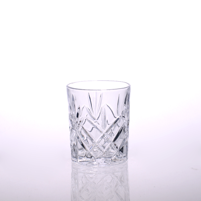copo de vidro castiçal
