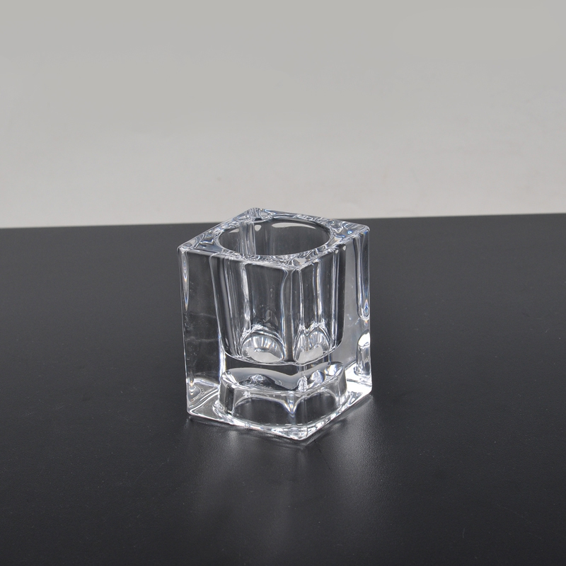 Glass container machine pressed glass candlestick