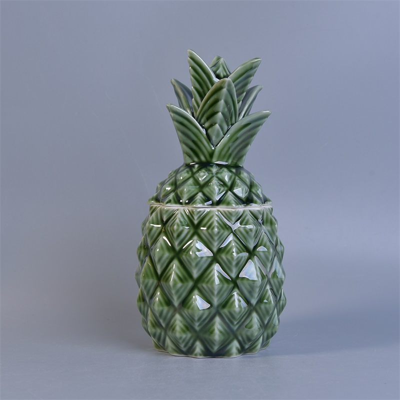 Glazing Ceramic Pineapple Candle Deco