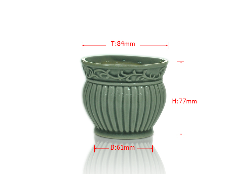 Verglasung Keramik Kerzenhalter