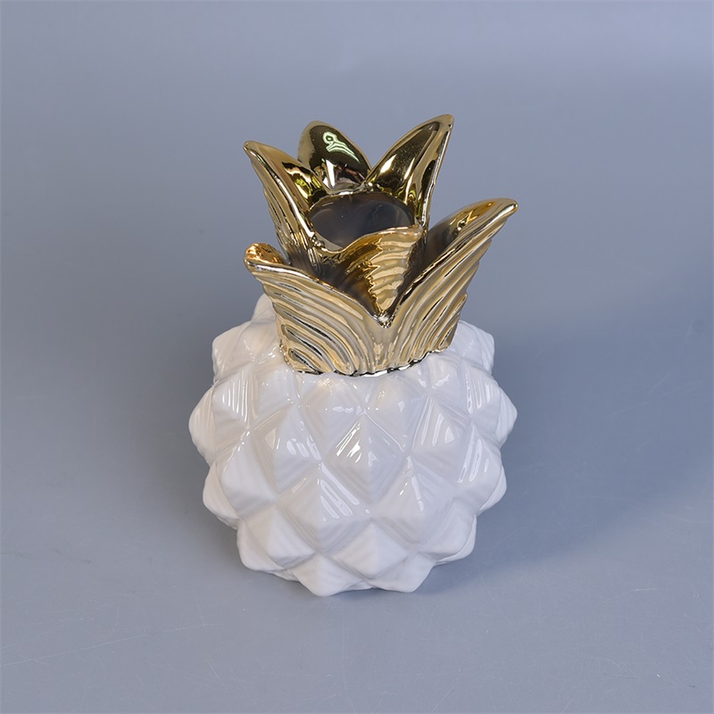 Candeliere di ceramica in vetro ananas