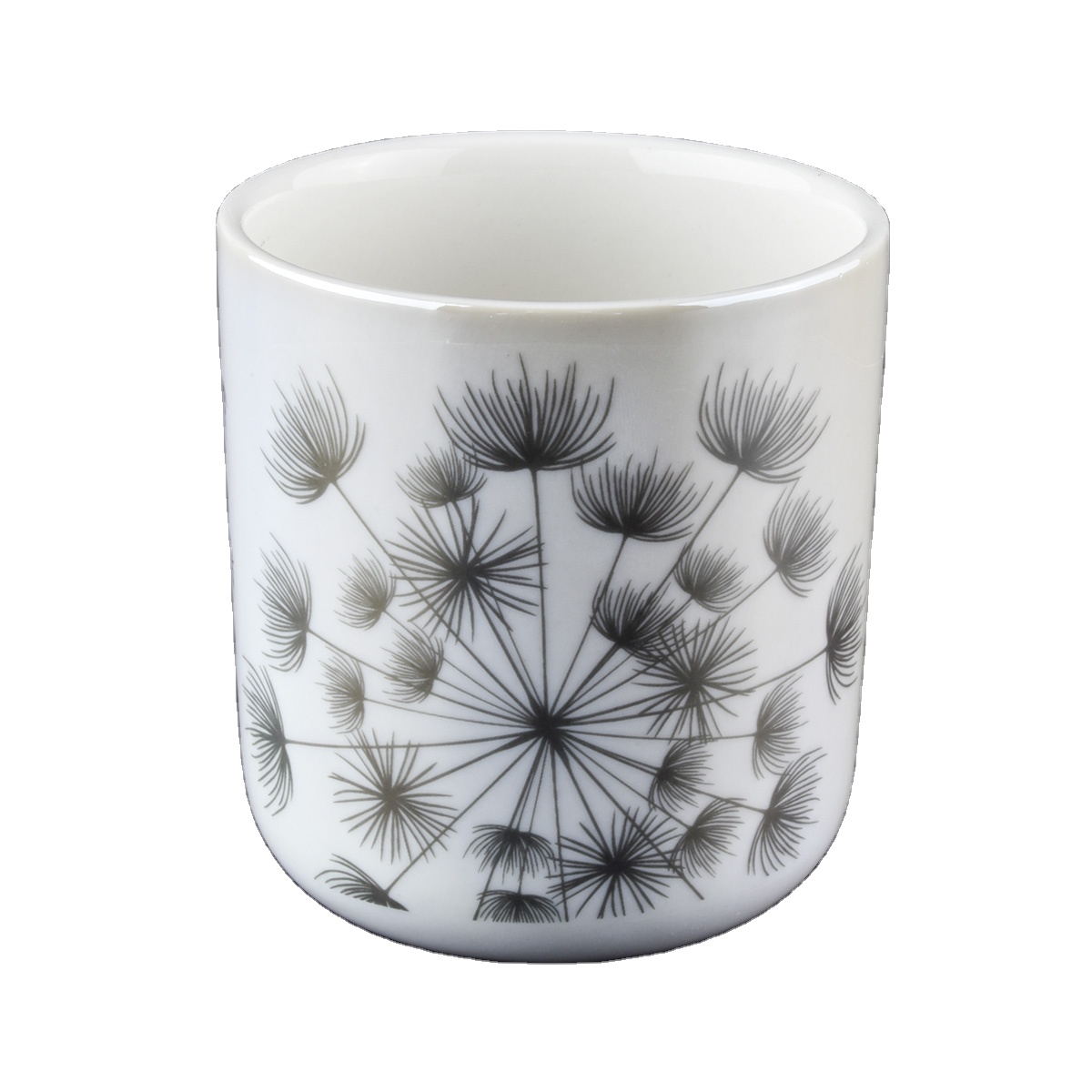 Glossy White Ceramic Candle Holder Wholesale