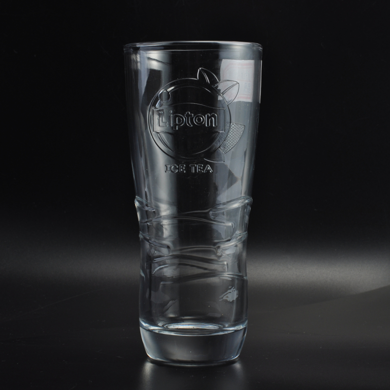 Tasse en verre potable de bière claire adaptée aux besoins du client de haute qualité sans poignée pour la boisson potable