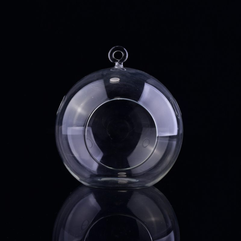Vase haut en verre borosilicaté Suspension chandelier suspendu bougeoir