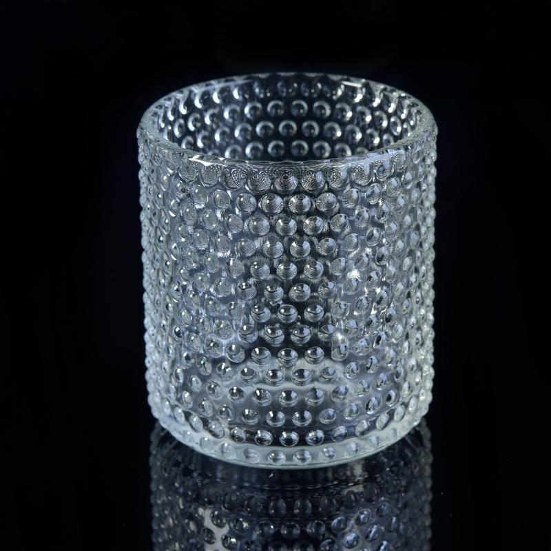 Hobnail Glas Kerzenhalter für Hausdekoration