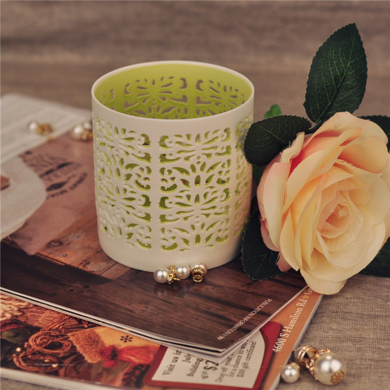 Hollow out ceramic tealight holders