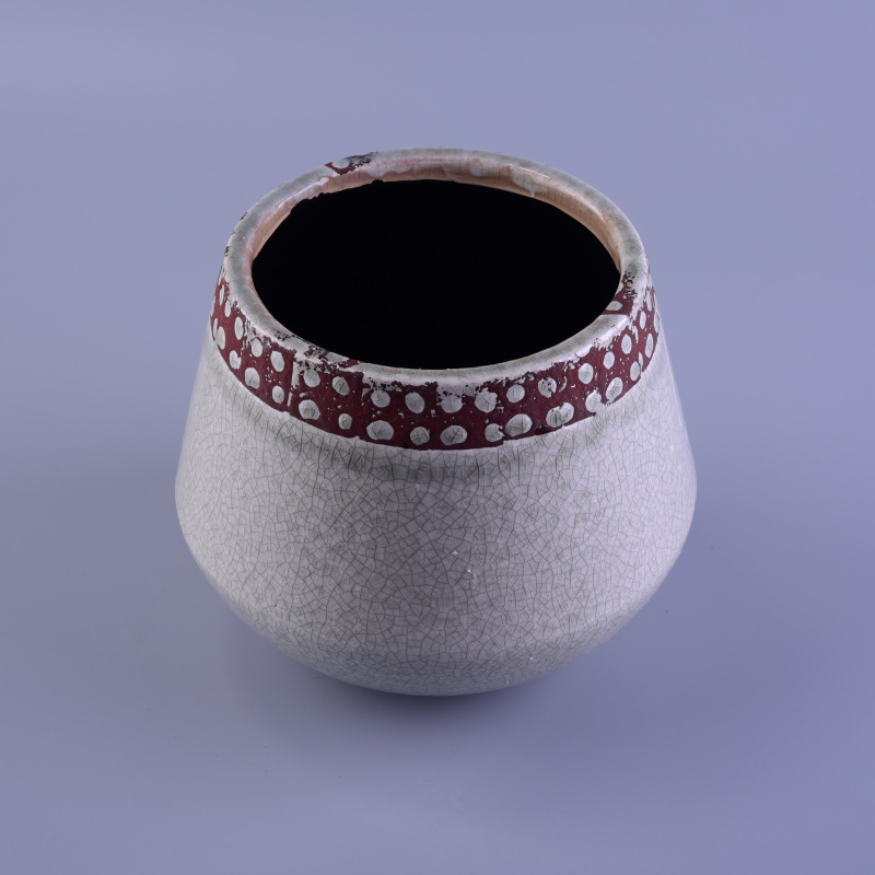 Início decoração redonda grande china porcelana titular cerâmica