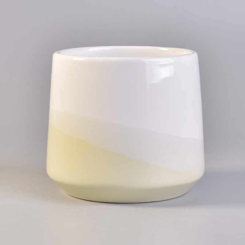 Hot Sale Beautiful Custom Color Ceramic Candle Jars