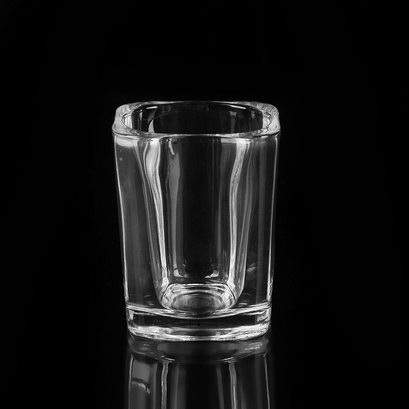 热销品OEM方形厚底玻璃杯