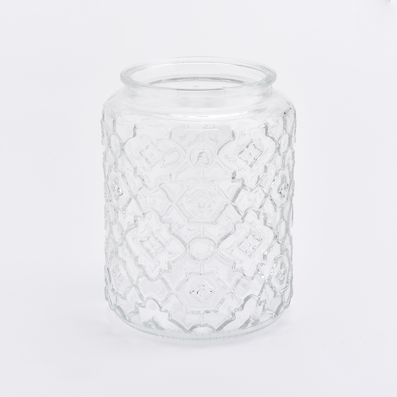 Envase de cristal de la vela clásica de la venta caliente para las velas perfumadas caseras