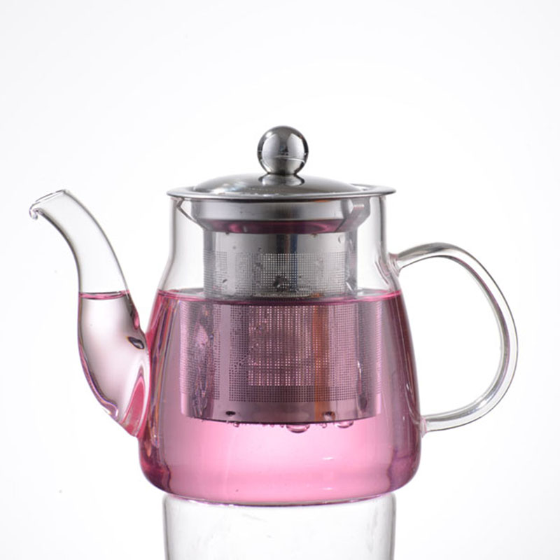 Heißer Verkauf benutzerdefinierte Pyrex Borosilikatglas Töpfe mit Diffusor Teegärten