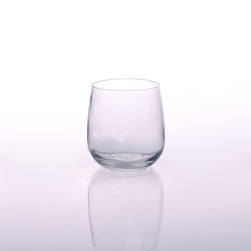 Hot popular drinking glass for stemless wine glass cups