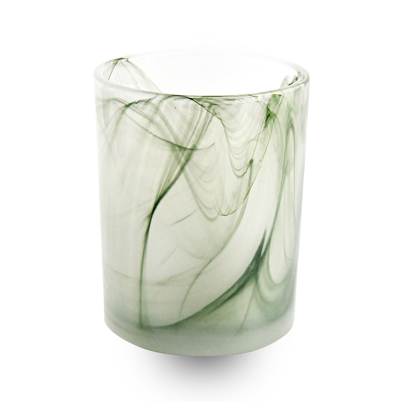 热销售10盎司玻璃蜡烛容器用于家居装饰