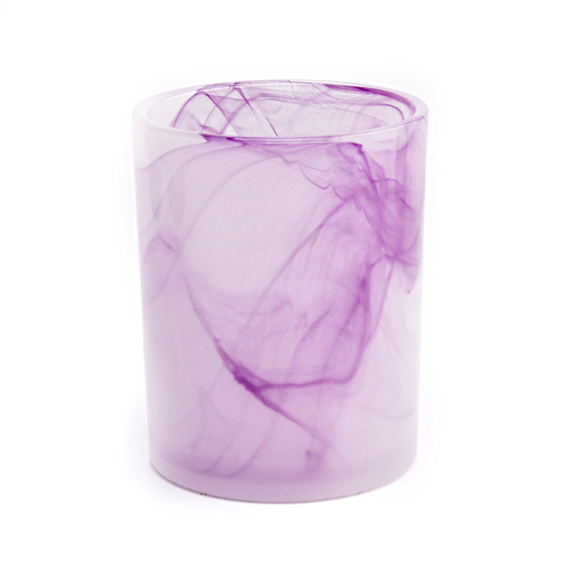 Hot Sale 10oz Glass Purple Castlente para decoração de casa