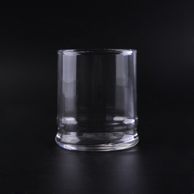 Hot sale crystal clear cylinder glass jar for candle