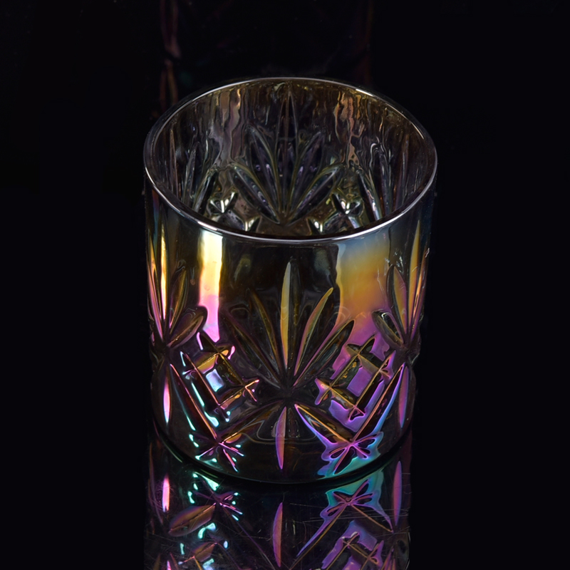 Nałożone jony szklane świeczniki