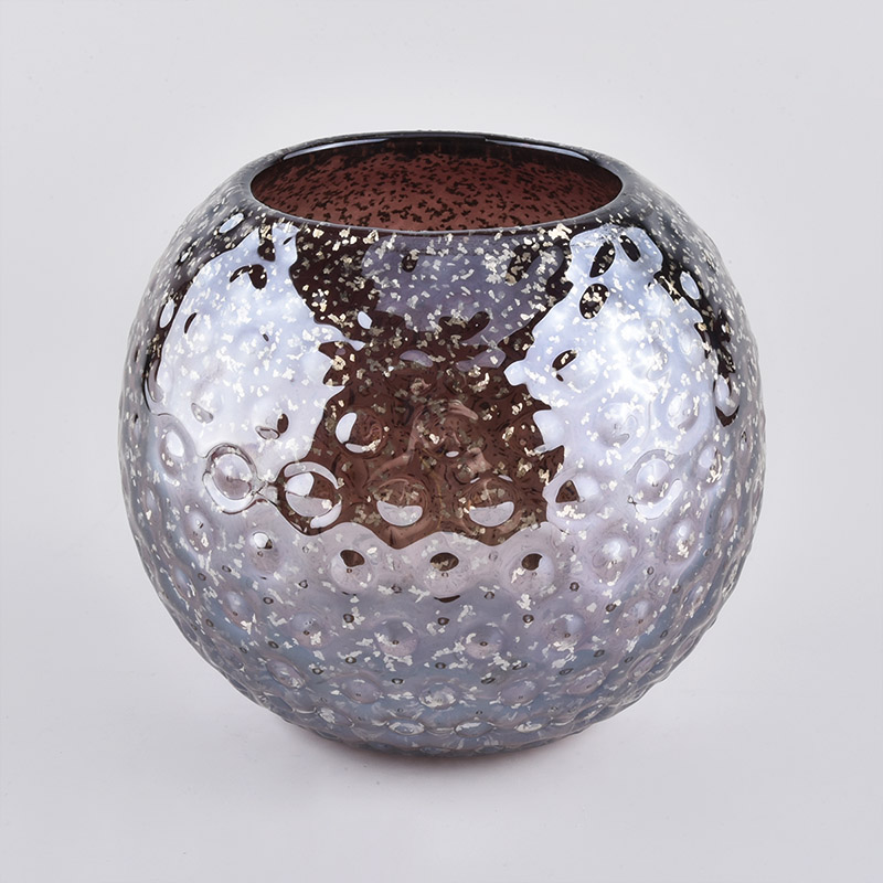 Frascos de vidro de vela em forma de bola de grande capacidade