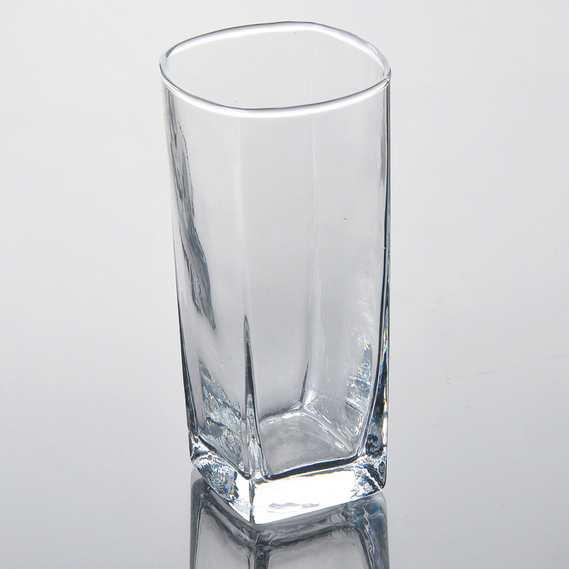 ロングボディ飲用ガラスシリンダージュースカップ