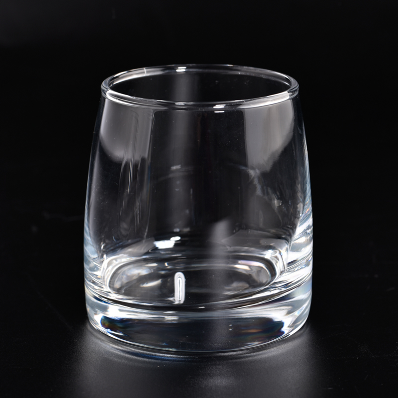 Luxury 10oz clear glass candle jar for candle making supplier