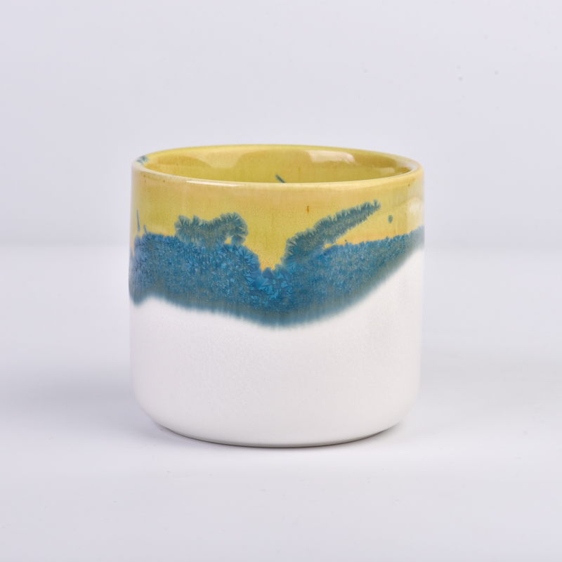 豪华450毫升陶瓷蜡烛罐用于家居装饰