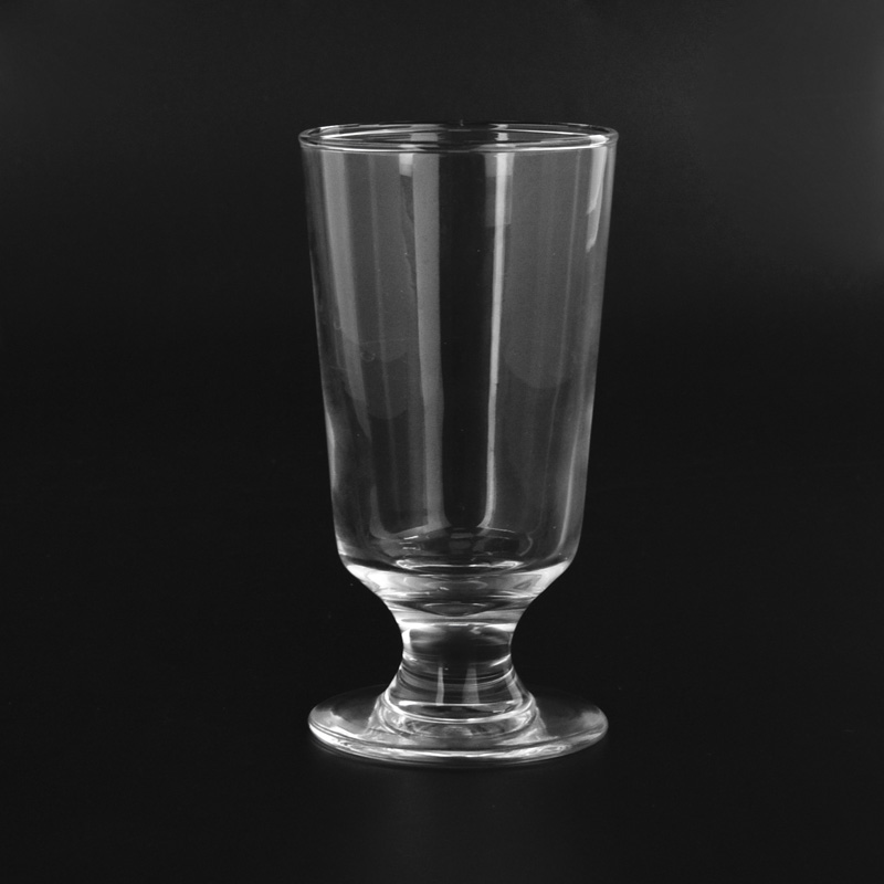 Titular de vela de vidro transparente de 8 onças de luxo para fabricante de decoração para casa