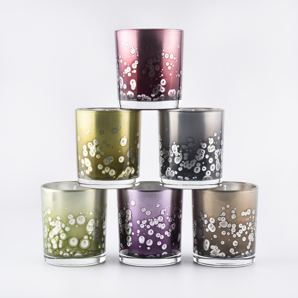 Velas perfumadas de luxo com vaso de vela de vidro