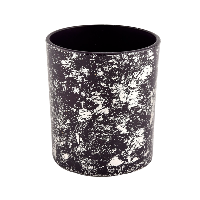 Luxus schwarzes Glaskerzenglas für die Herstellung des Angebots Großhandel
