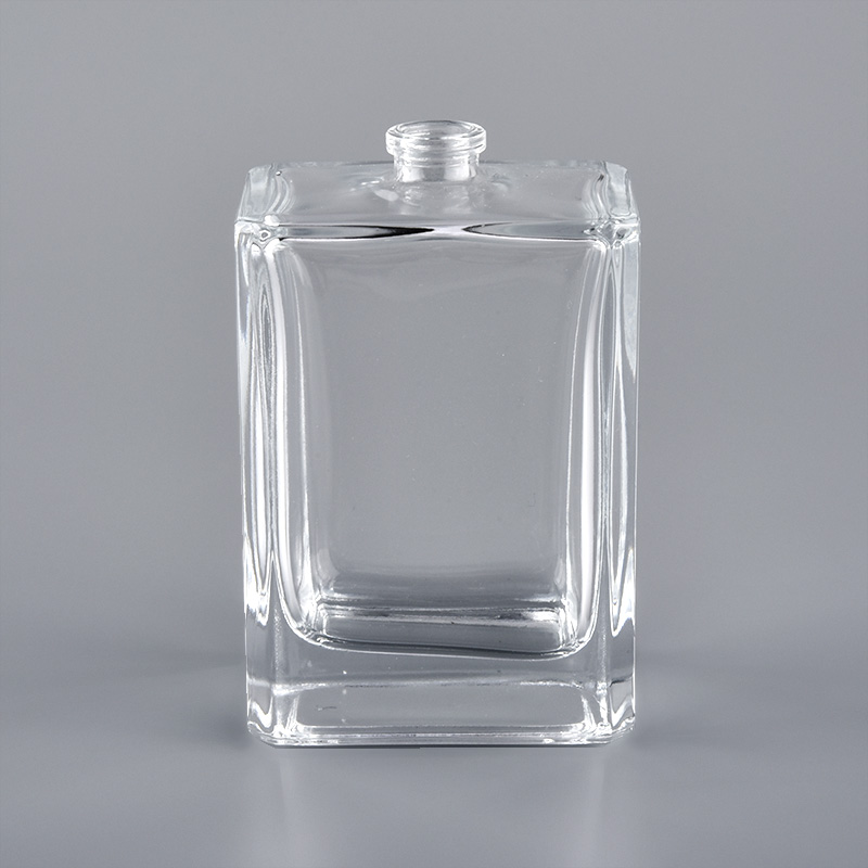 Venta al por mayor modificada para requisitos particulares de lujo de la botella de perfume del envase de cristal de la pared doble alta