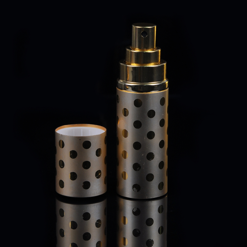 Luxury glass perfume bottle with lid