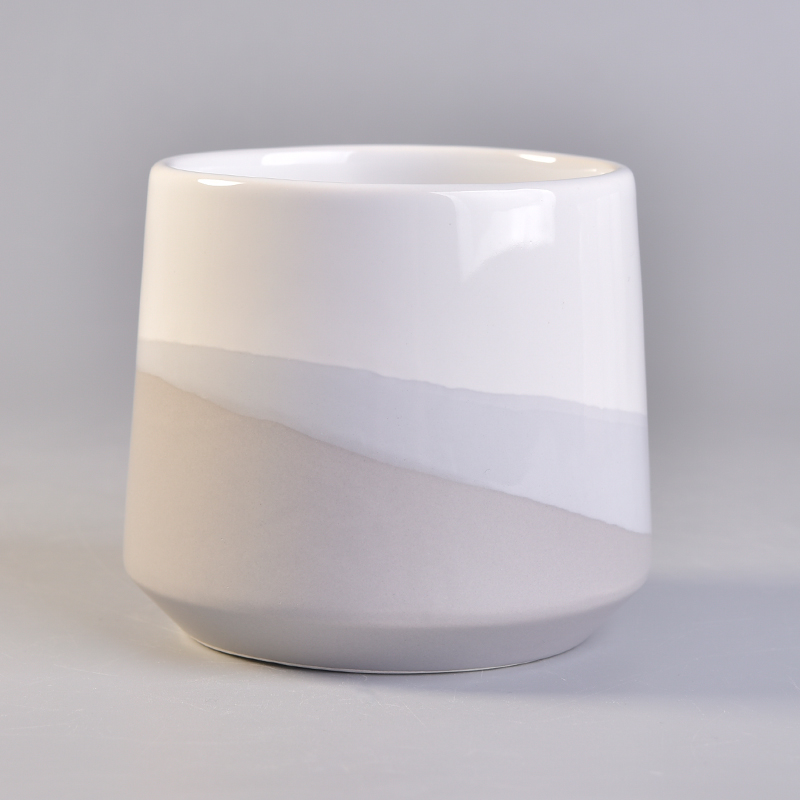 Luxus glasierte 11oz Füllung Keramik Kerze Container