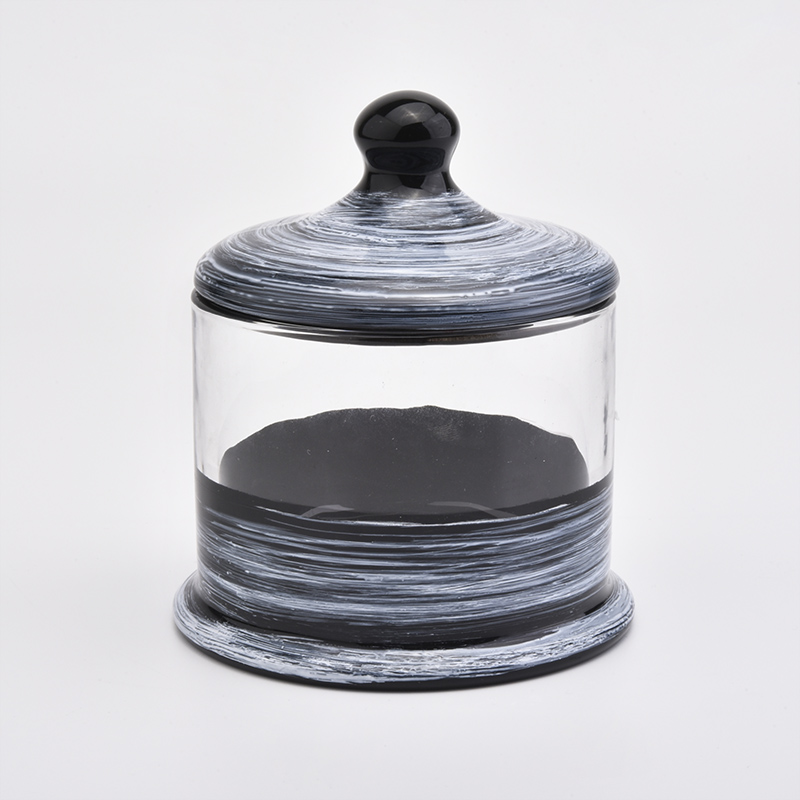 Campana de cristal de lujo hecha a mano con tapa de vela