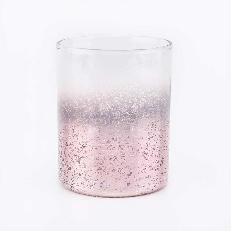 Luxus-High-End-Glaskerzenhalter 8oz Heimtextilien rosa