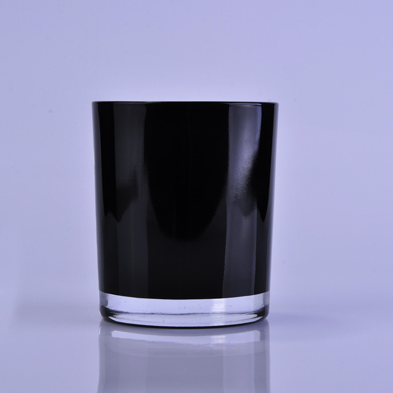 gelas lilin hitam kaca borong