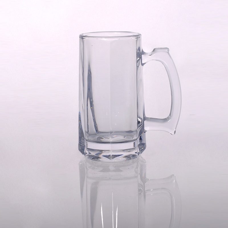 Máquina taza de cristal hecha de cerveza grande 360ml