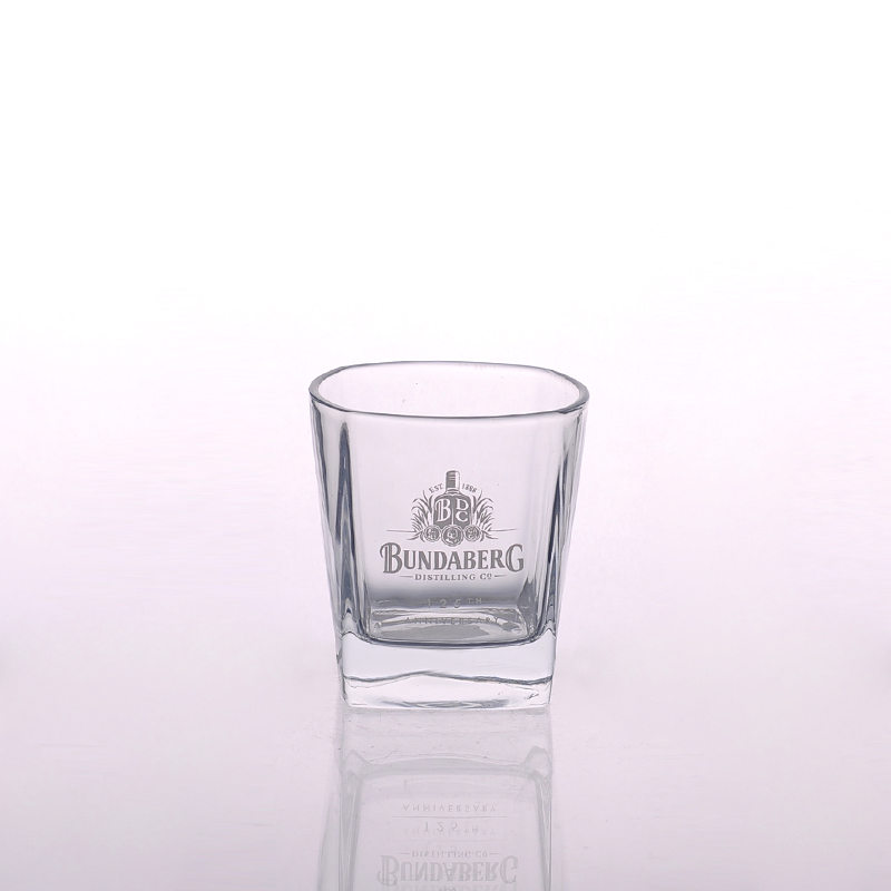 Machine made whiskey glass drinking glass