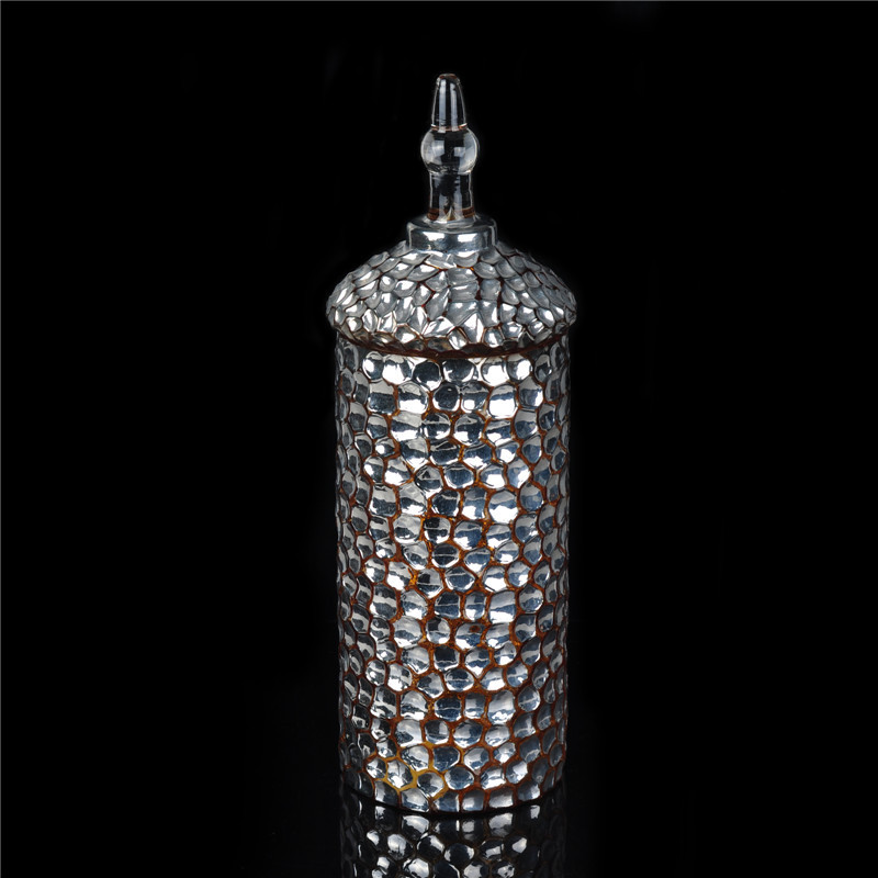 镶嵌硼硅酸盐手工制作的玻璃烛台