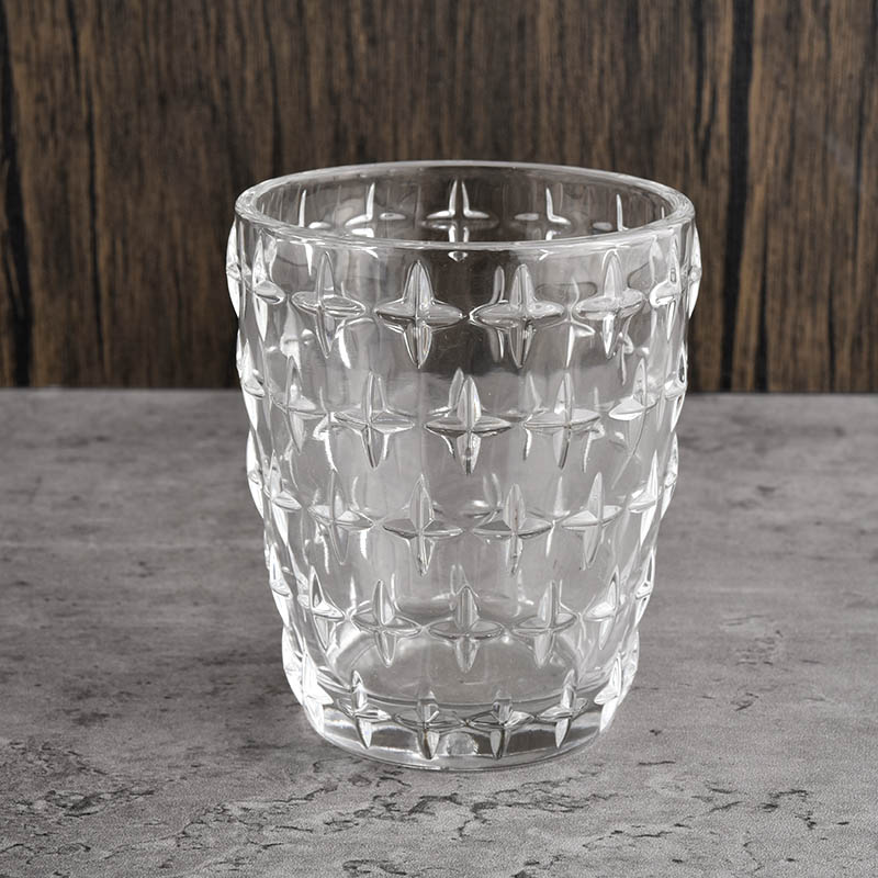 NUEVO 8OZ 10OZ LUXURO LUXURY Glass Vandle Jar para proveedor