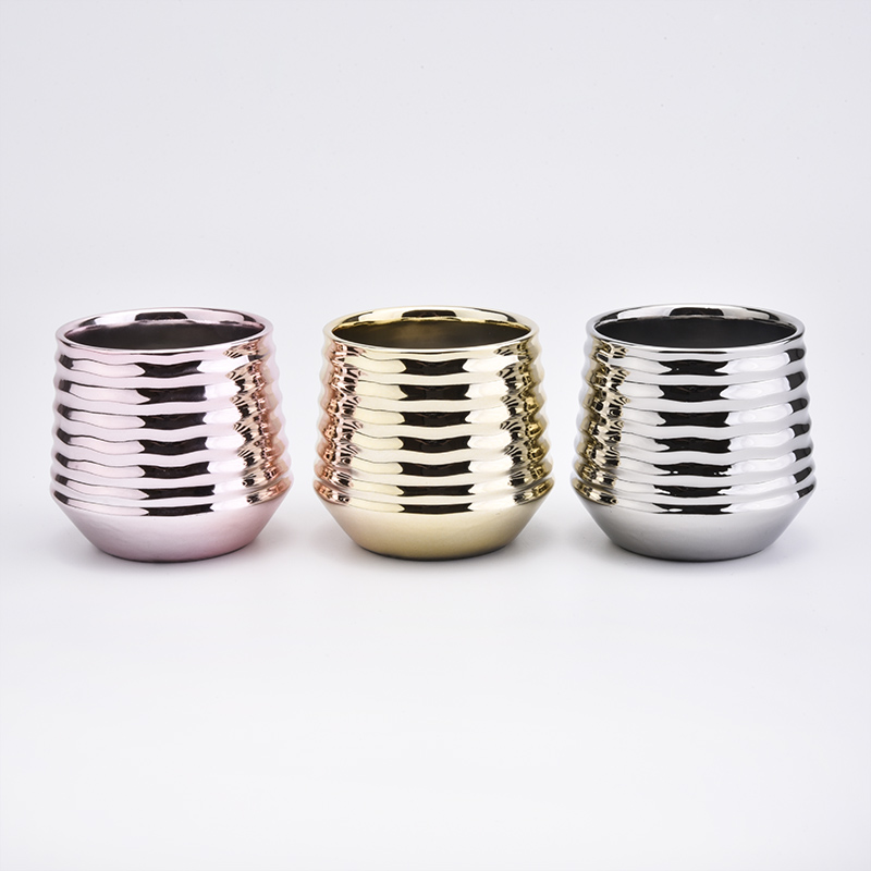 New Arrival Gold Ceramic Jars