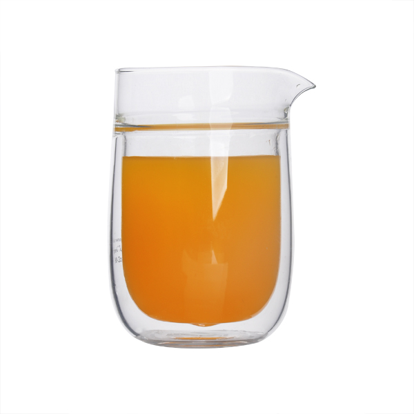 New borosilicate glass double wall  drinking glass cup