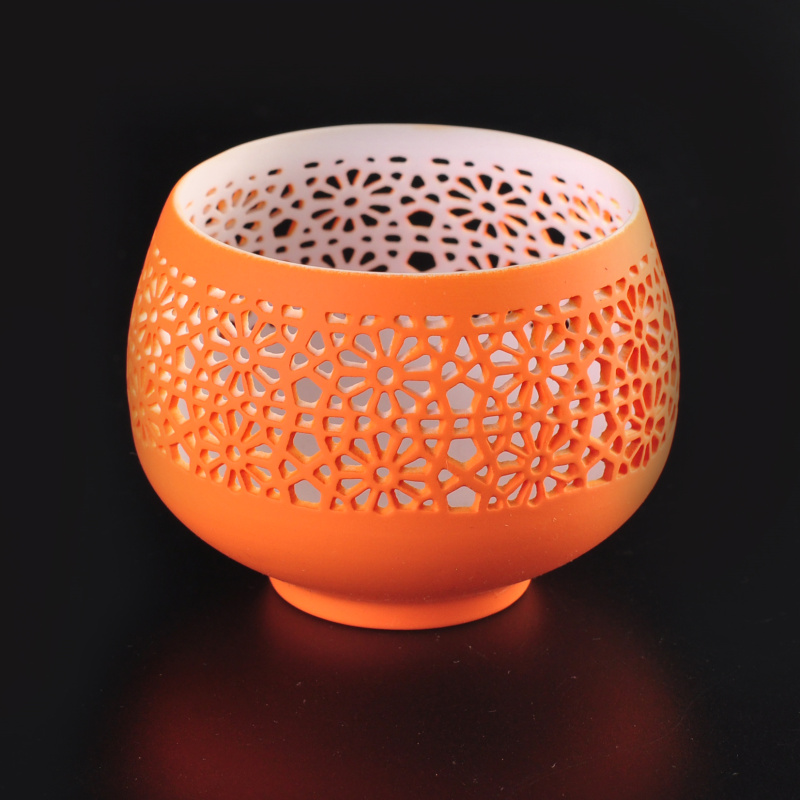 Nueva vela de tealight cerámica tarros Portavelas