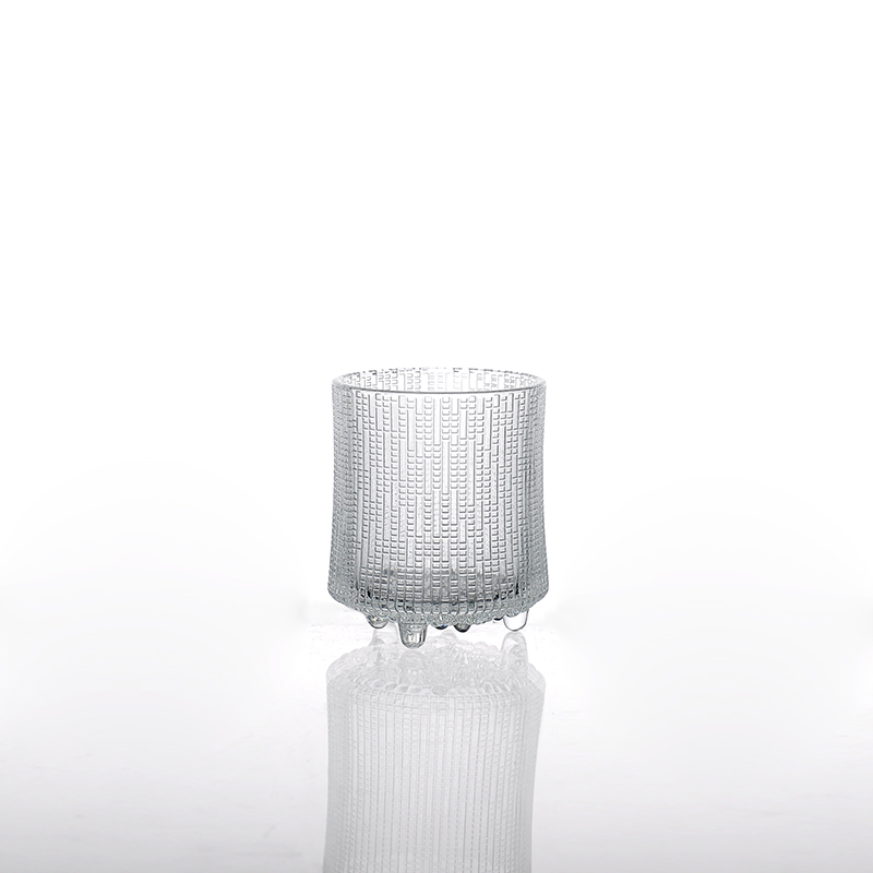 New design glass candle cup